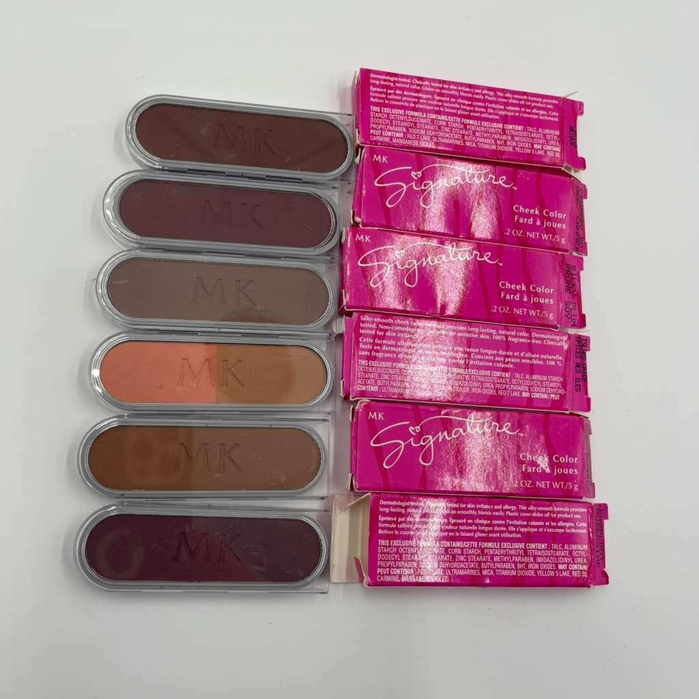 Lot of 6 MK Signature Cheek Color Fard à‎ Joues 2oz Blush Lot Palette Makeup